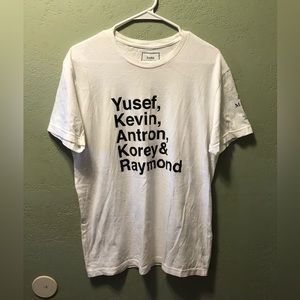 Medium “Say Their Names” Central Park 5 T-shirt with short sleeves